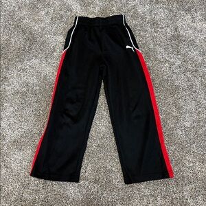 Puma Black and Red Athletic Jogger Pants Size 5